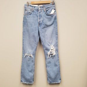 AGOLDE Riley Crop High Rise Straight Sz 27 NWT